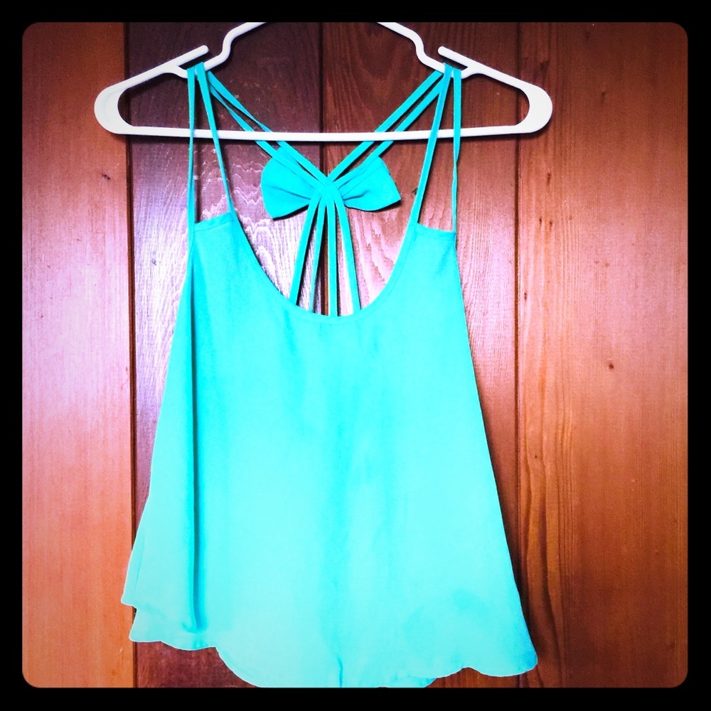 Cute Rue21 teal blue tank top. SIZE M